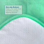 Bed Pads for Incontinence- 2 Pack Green,  Absorbent, Reusable, Slip Resistant