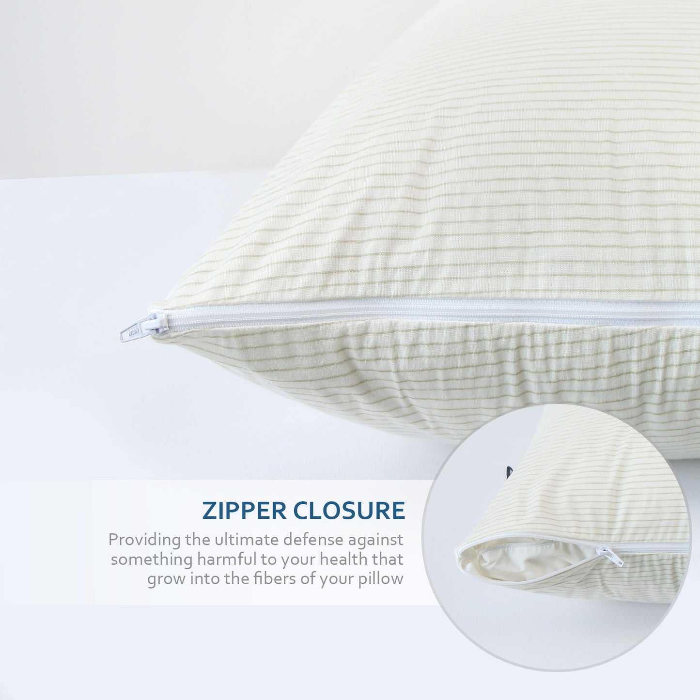 Bamboo Copper Infused Pillow Protector 20'' X 26'' Standard Size 2 Pack