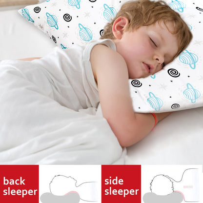 Toddler Pillow- Satellite Print, Hypoallergenic, Soft