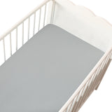 Crib Sheet-100% Cotton Flannel, Heavenly Soft, Grey