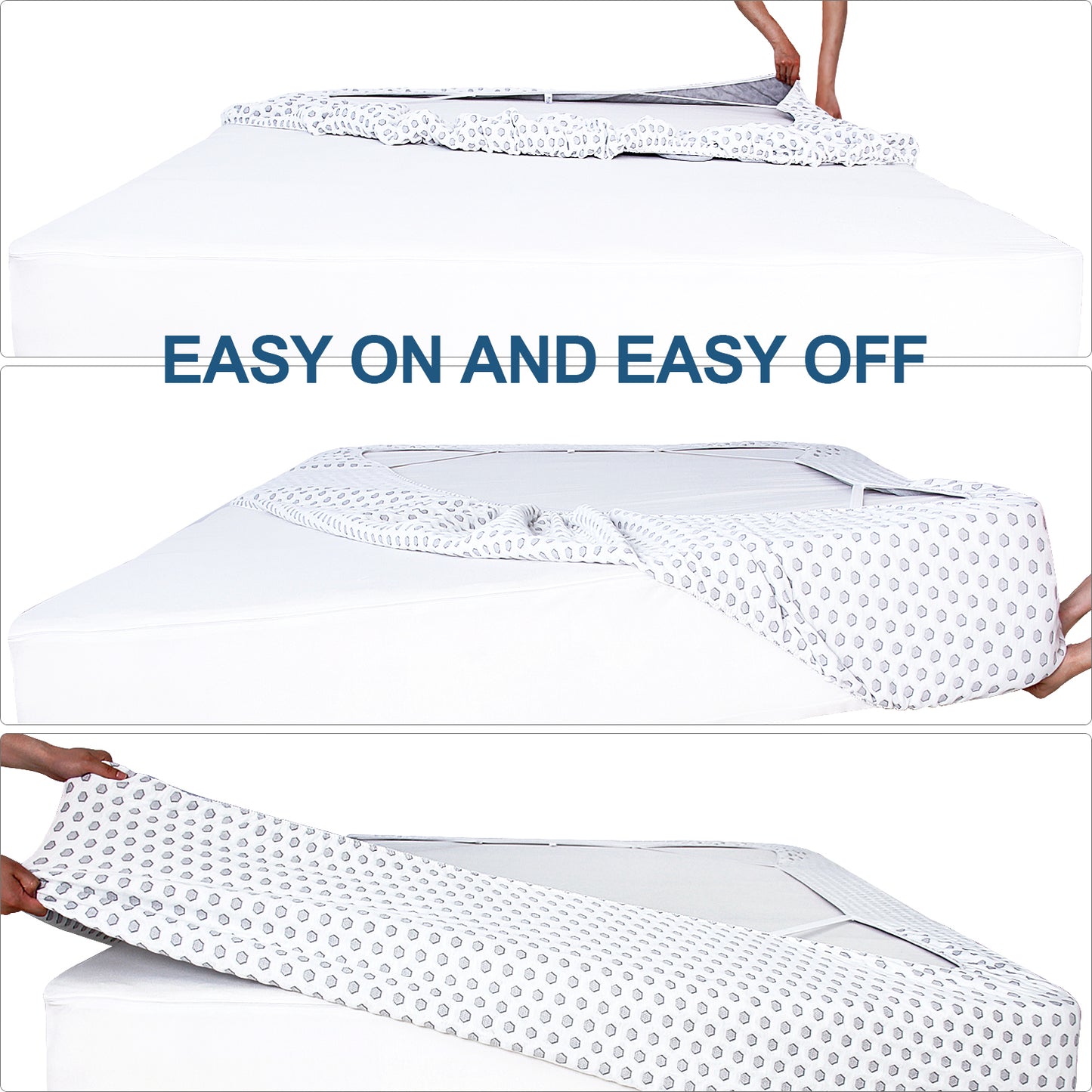 Box Spring Cover-Thick, Durable, 4 Sides, Easy on/Easy Off, Wrinkle Resistant