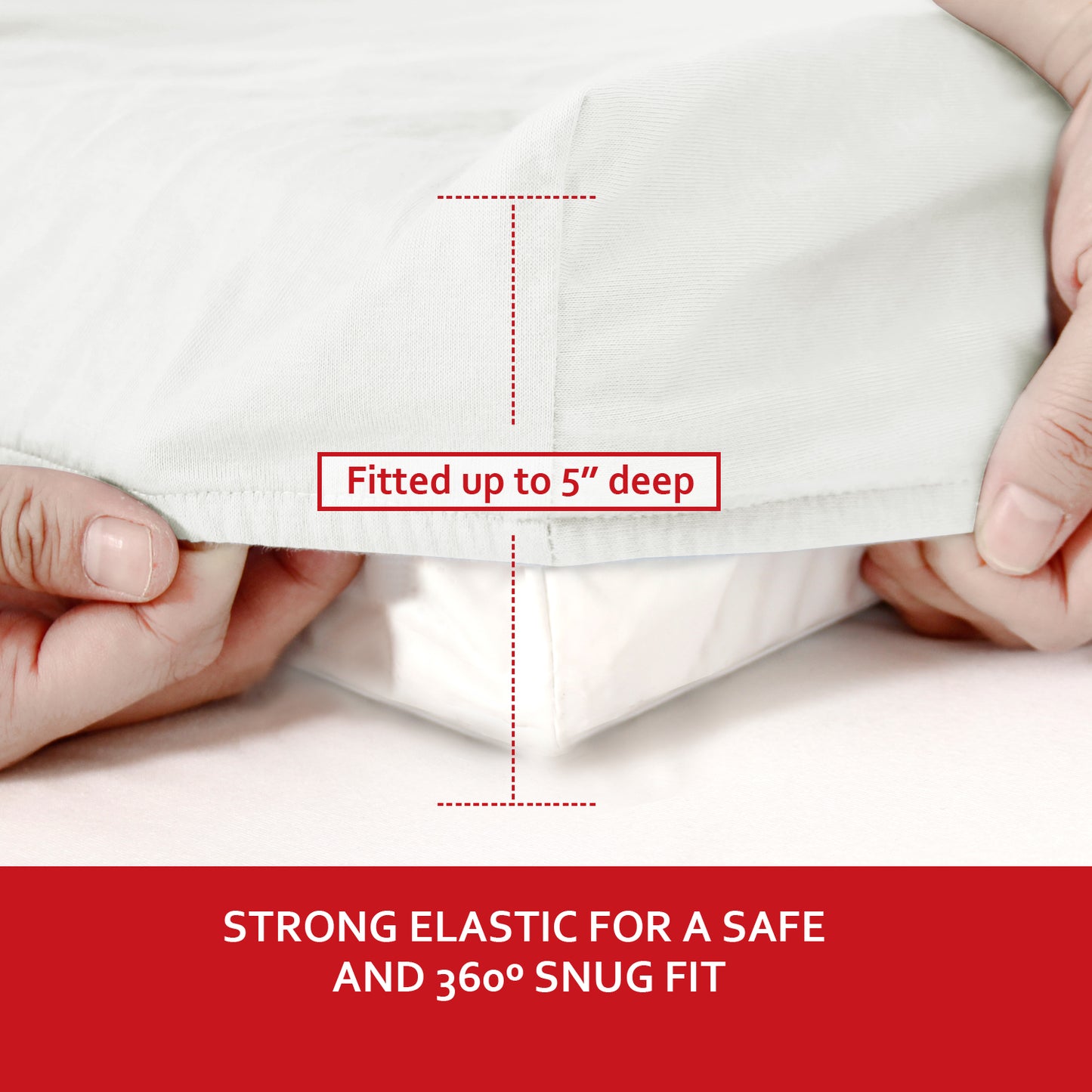 Changing Pad Cover- 2 Pack White, Ultra Soft Jersey Knit Cotton