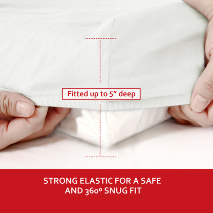Changing Pad Cover- 2 Pack White, Ultra Soft Jersey Knit Cotton