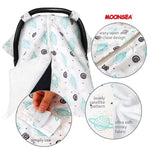 Baby CarSeat Canopy- Nursing Cover, Satellite Pattern