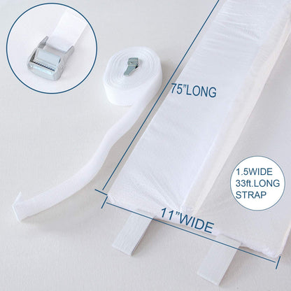 Bed Bridge- Converter Kit, Memory Foam Filler, Non-Skid Bottom