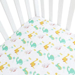 Crib Sheets - Fit For Standard Crib, Microfiber, Dinosaur