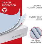 Changing Pad Cover- Blue, Ultra Soft Jersey Knit Cotton