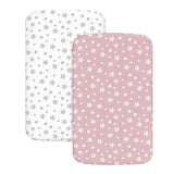 Bassinet Sheet, Compatible with Mika Micky & MiClassic & Milliard Bassinet, 2 Pack, Microfiber