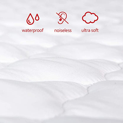 Pack N Play Mattress Pad Sheets Cover Waterproof 2 Pack, 27" X 39", Microfiber