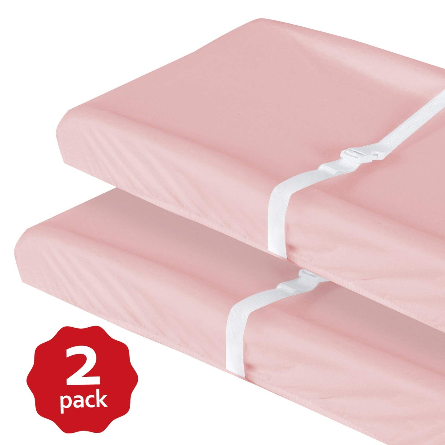 Changing Pad Cover- 2 Pack Pink, Ultra Soft Jersey Knit Cotton