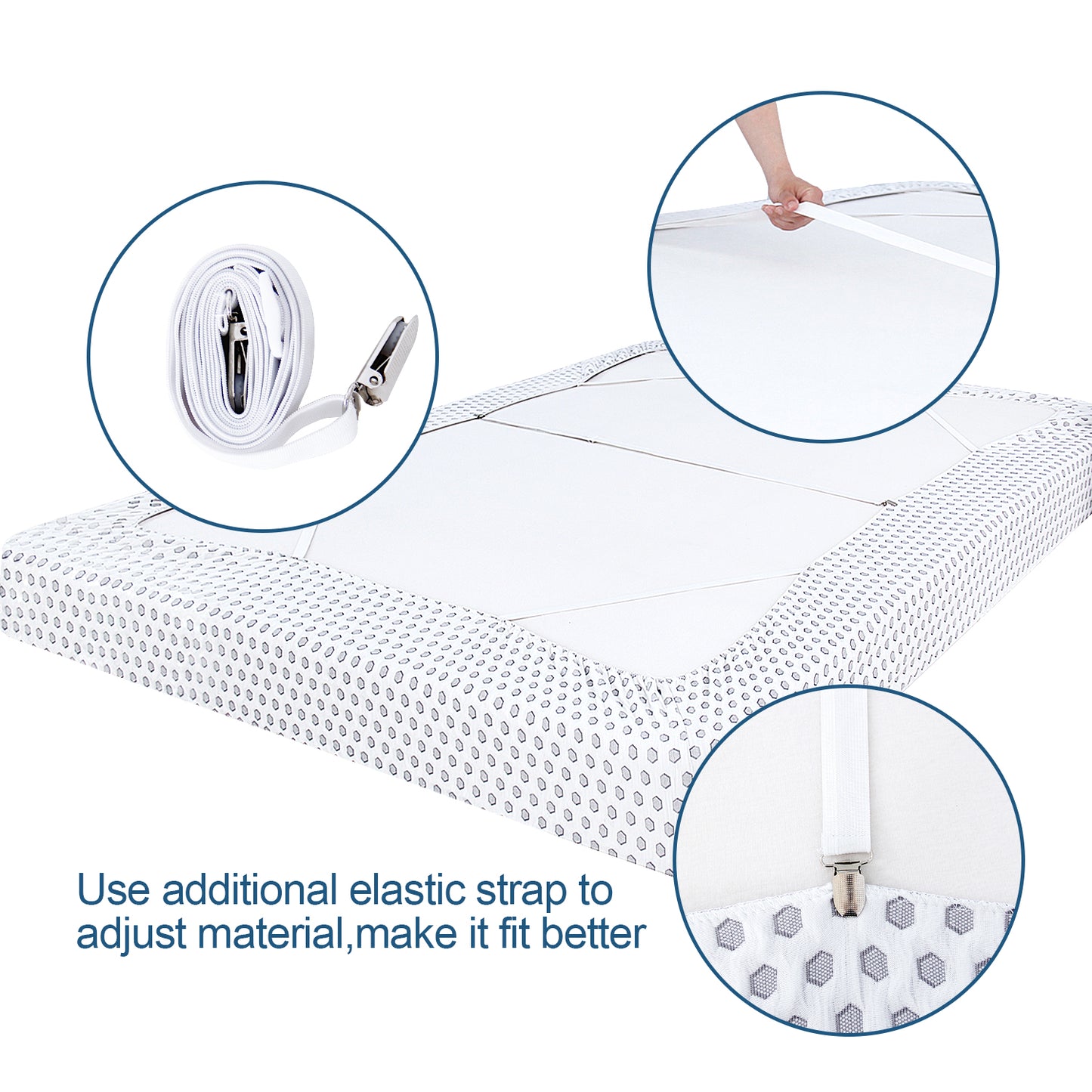 Box Spring Cover-Thick, Durable, 4 Sides, Easy on/Easy Off, Wrinkle Resistant