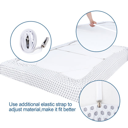 Box Spring Cover-Thick, Durable, 4 Sides, Easy on/Easy Off, Wrinkle Resistant