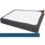 Box Spring Cover- Elastic Fabric Wrap, Sleek Alternative, Black