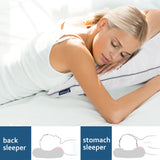 Adjustable Pillow- for Back/Stomach, Hypoallergenic, Premium Ball Fiber