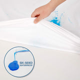 Zippered Crib Mattress Protector, Fit Standard Crib Size Mattress, 52''X28'',Waterproof, Terry