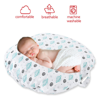 Baby Lounger Cover- 2 Pack, Satellite & Flower, Microfiber