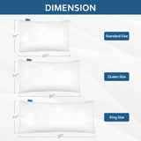 Waterproof Pillow Protector- 4 Pack White, Zippered, Durable