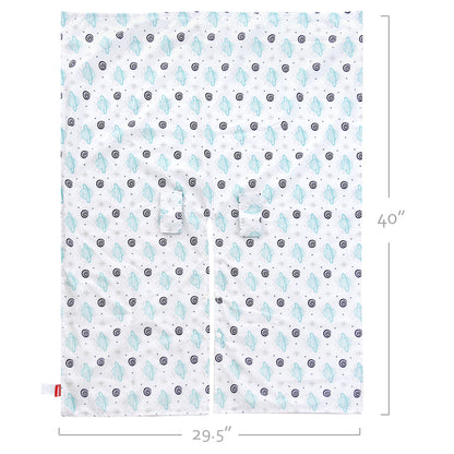 Baby CarSeat Canopy- Nursing Cover, Satellite Pattern