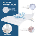 Waterproof Mattress Pad-  Fiber,Breathable Quilted, Durable, Noisless