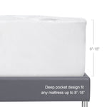 Waterproof Mattress Pad-  Fiber,Breathable Quilted, Durable, Noisless