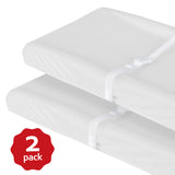 Changing Pad Cover- 2 Pack White, Ultra Soft Jersey Knit Cotton