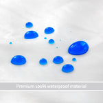 Waterproof Pillow Protector- 4 Pack White, Zippered, Durable