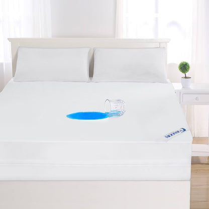 Waterproof Mattress Protector- Zippered 6 Sides, Hypoallergenic, Breathable