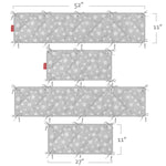 Baby Crib Bumper Pads- Washable, Grey Star Print, Thick, 4 Piece Set