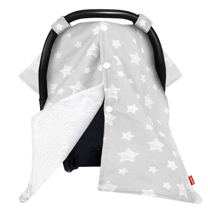 Baby Carseat Canopy- Nursing Cover, Cute Star Pattern