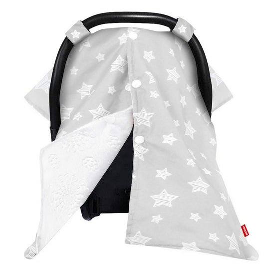 Baby Carseat Canopy- Nursing Cover, Cute Star Pattern