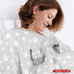Baby Carseat Canopy- Nursing Cover, Cute Star Pattern