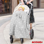 Baby Carseat Canopy- Nursing Cover, Cute Star Pattern