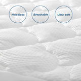 Mattress Pad- Thick Quilted, Soft, Breathable, Noiseless