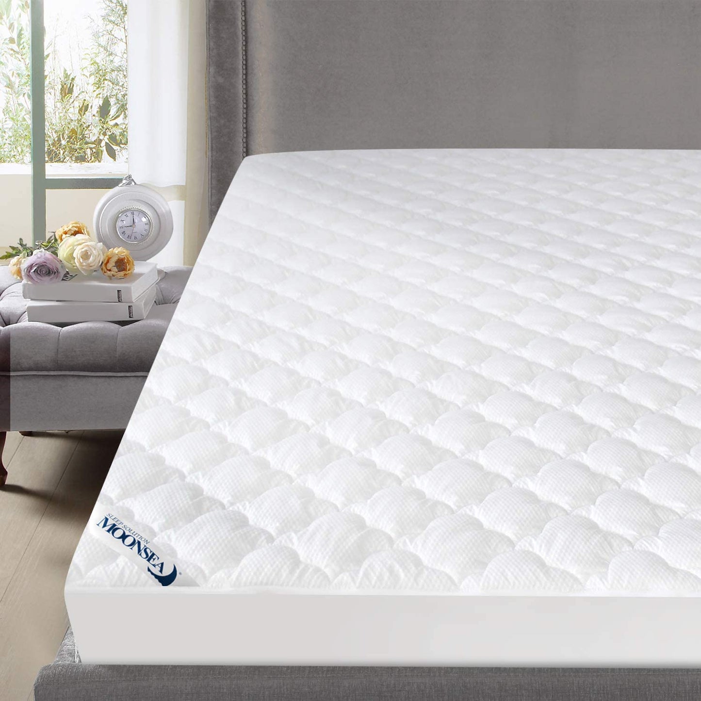 Mattress Pad- Thick Quilted, Soft, Breathable, Noiseless