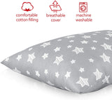 Toddler Pillow- Star Print, Hypoallergenic, Soft