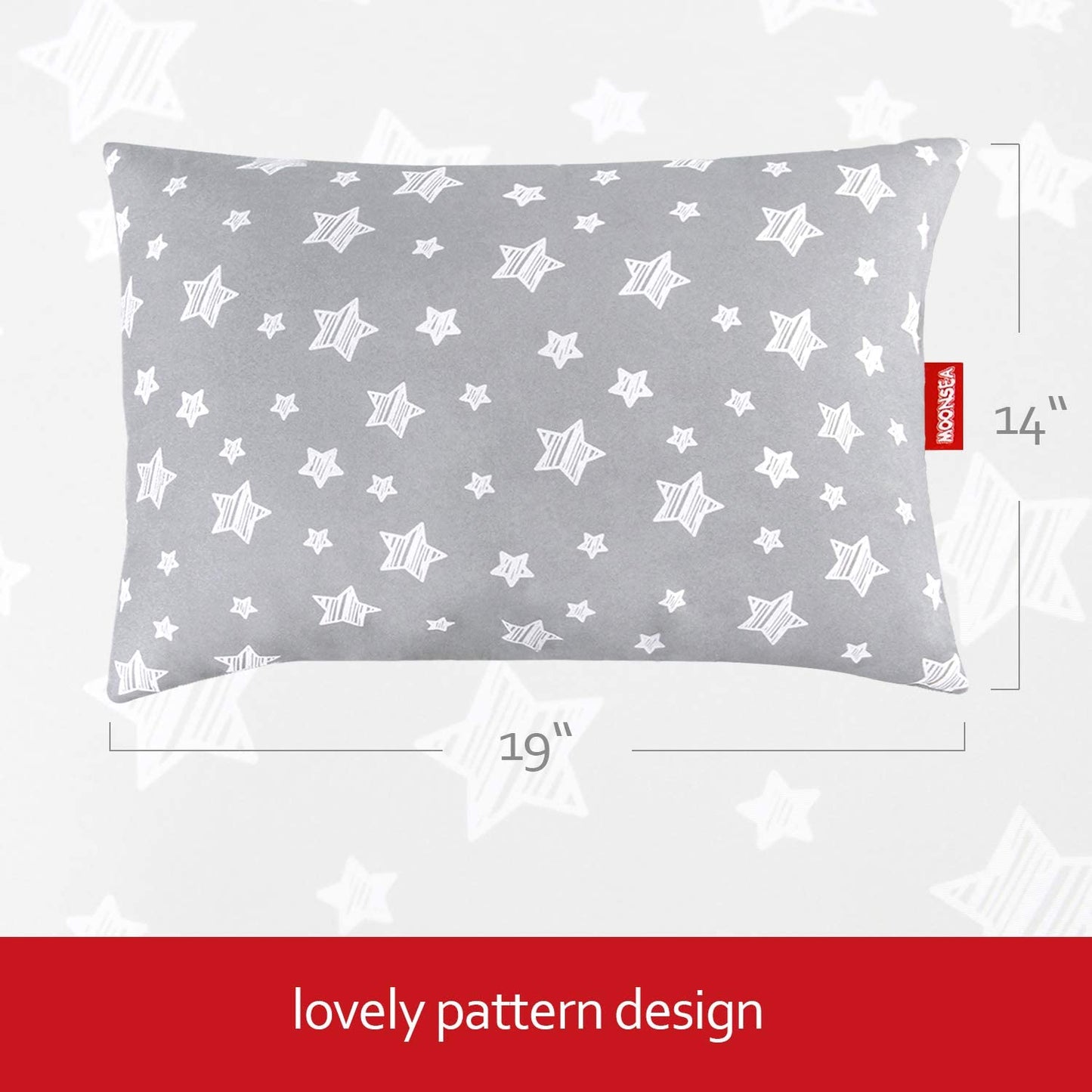 Toddler Pillow- Star Print, Hypoallergenic, Soft