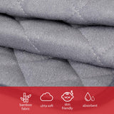 Changing Pad Liners- 3 Pack Grey, Bamboo Terry, Non-Slip Back, Waterproof, Reusable