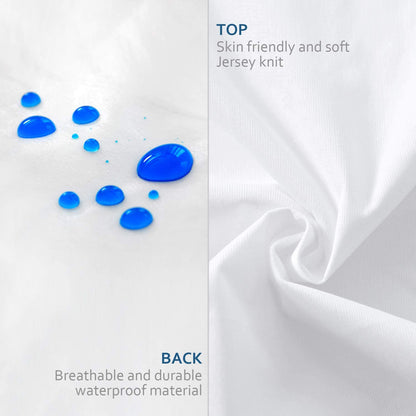Pillow Protector Zippered- 4 Pack White, Waterproof, Hypoallergenic