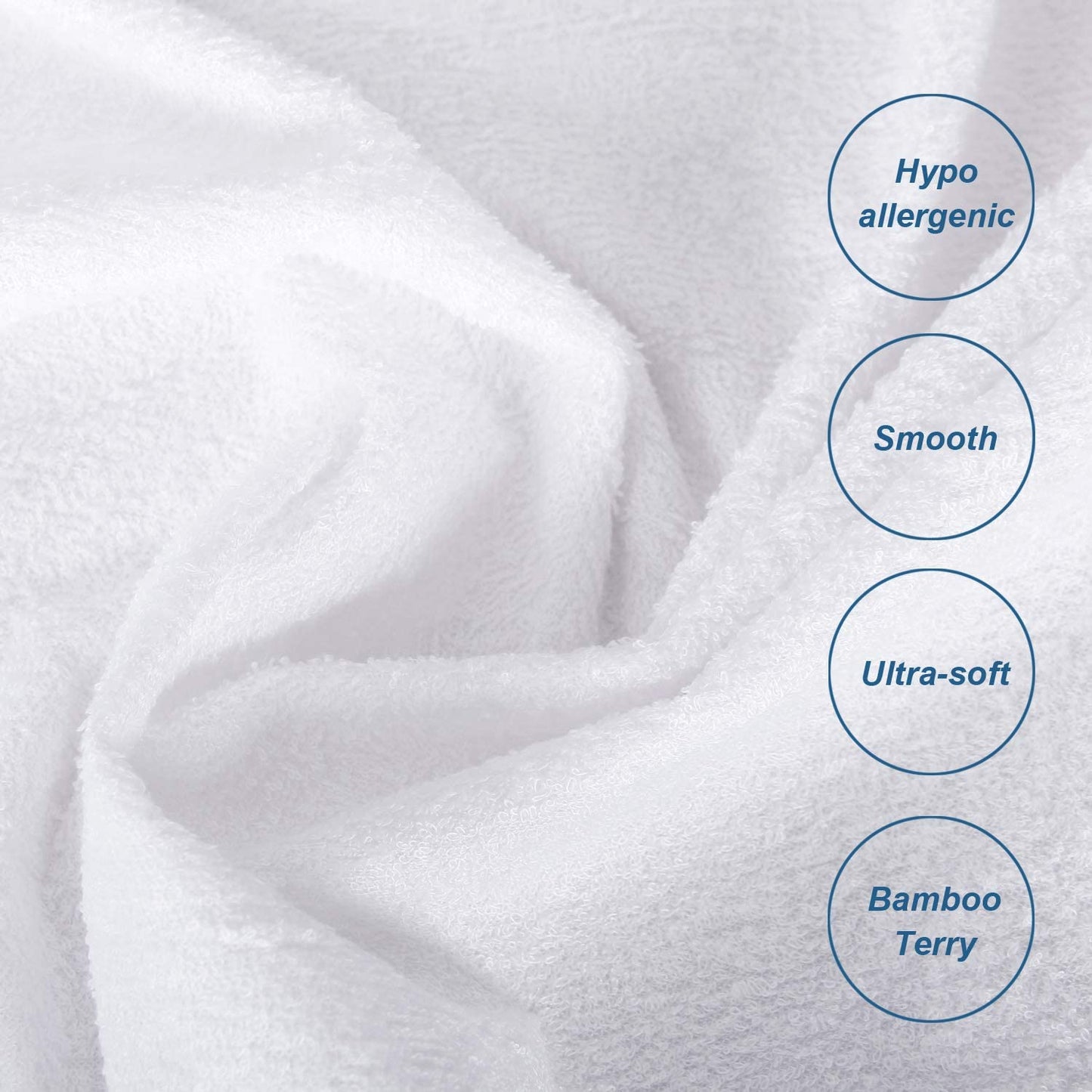 Mattress Cover/Protector- Bamboo, Waterproof,Hypoallergenic, Noiseless