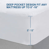 Waterproof Mattress Protector- Bamboo Terry, Hypoallergenic, Noiseless