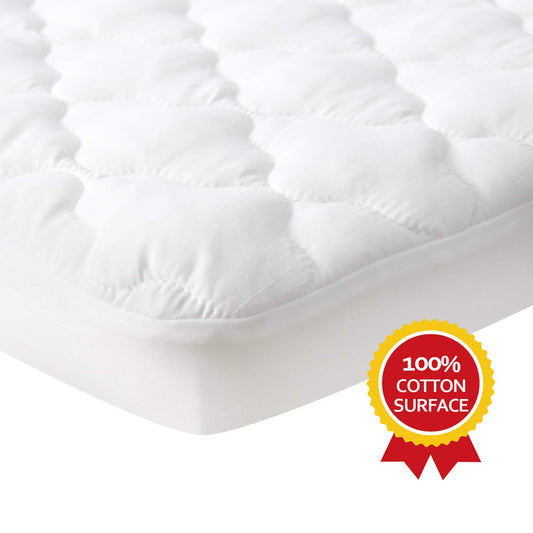 Pack N Play Mattress Pad Protector, Fits Graco Play Yards, Baby Portable Mini Cribs, 39''X27'',Waterproof, Cotton