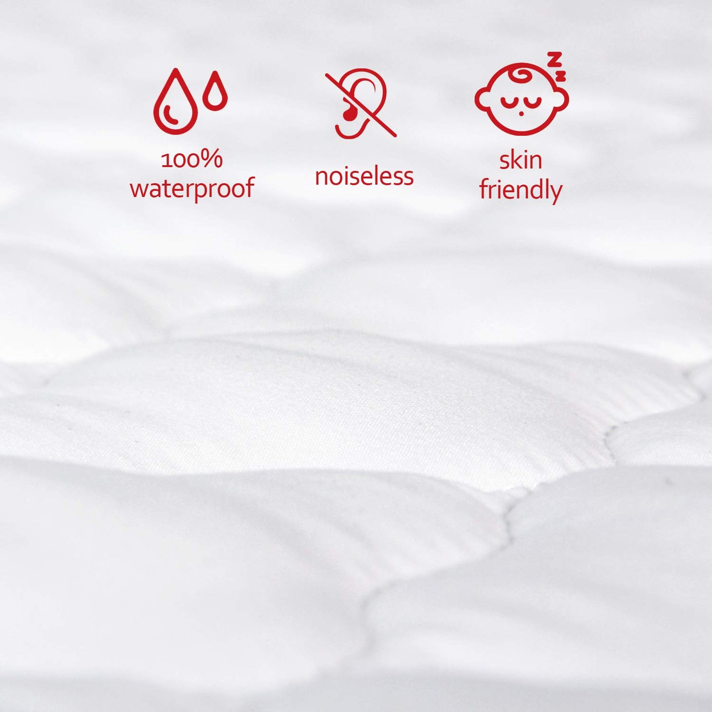 Pack N Play Mattress Pad Cover/ Protector - Cotton, Waterproof (for Standard Playpen/ Mini Crib)