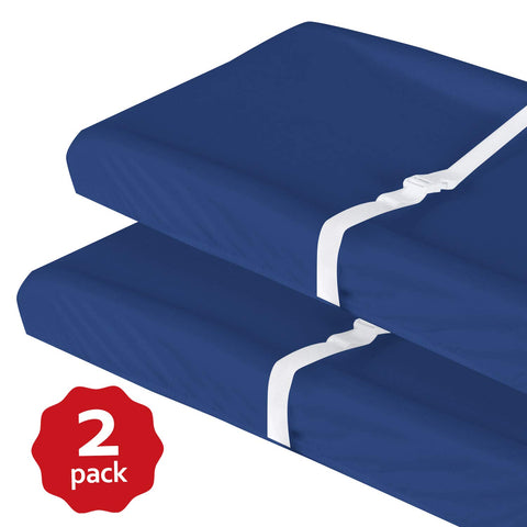 Changing Pad Cover- 2 Pack Navy, Ultra Soft Jersey Knit Cotton