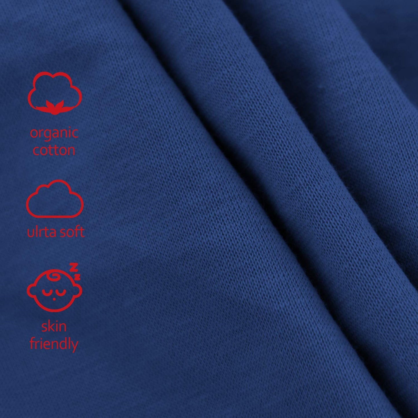 Changing Pad Cover- 2 Pack Navy, Ultra Soft Jersey Knit Cotton