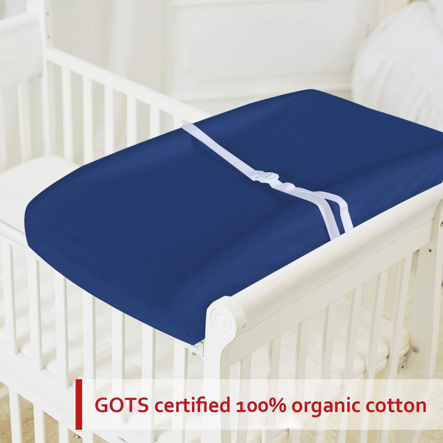 Changing Pad Cover- 2 Pack Navy, Ultra Soft Jersey Knit Cotton
